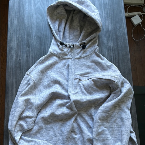 Banana Republic Gray Hooded Sweatshirt - Picture 1 of 5